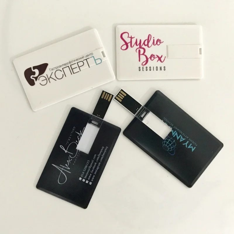 Пользовательский бизнес логотип карты печать USB флэш накопитель 4G 8G