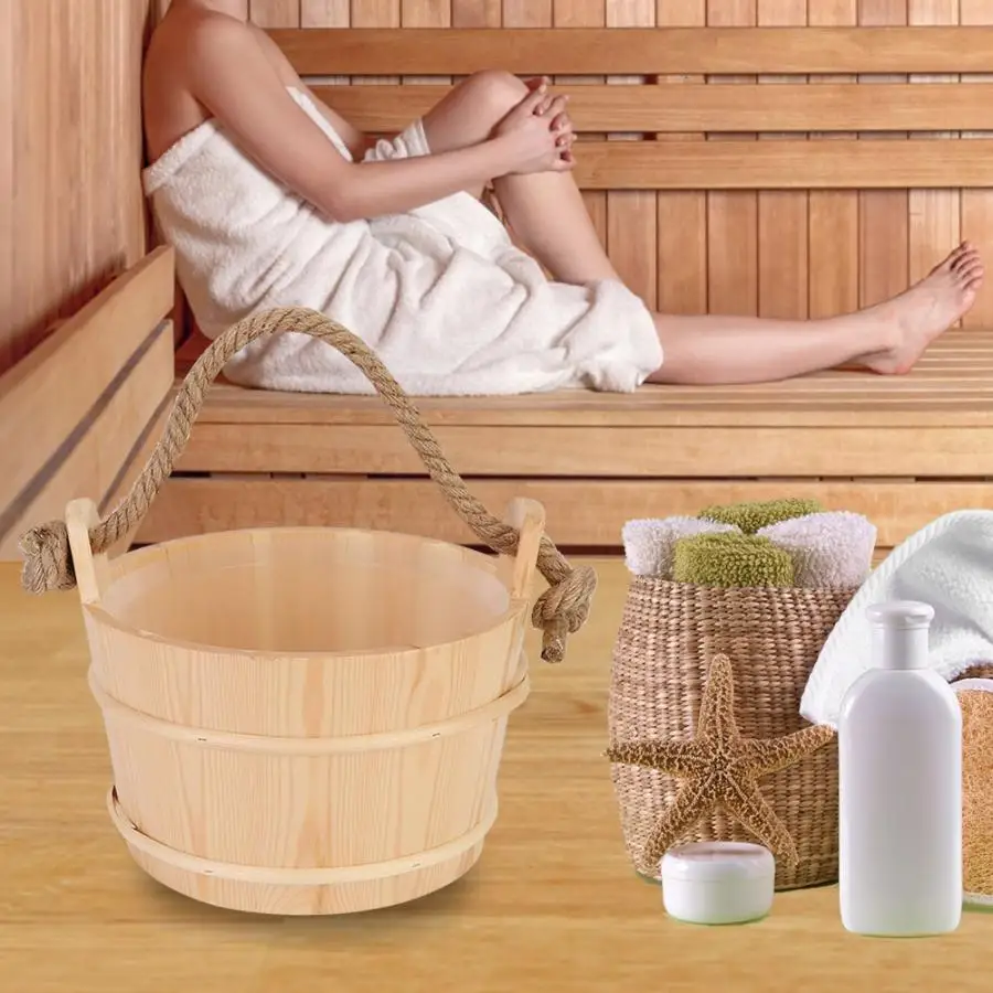 Ведерко для сауны 6 л аксессуары ванной комнаты|Наборы аксессуаров ванной| |