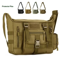 14 inch tactical men sling laptop shoulder bag outdoor travel messenger bag waterproof military molle crossbody pack