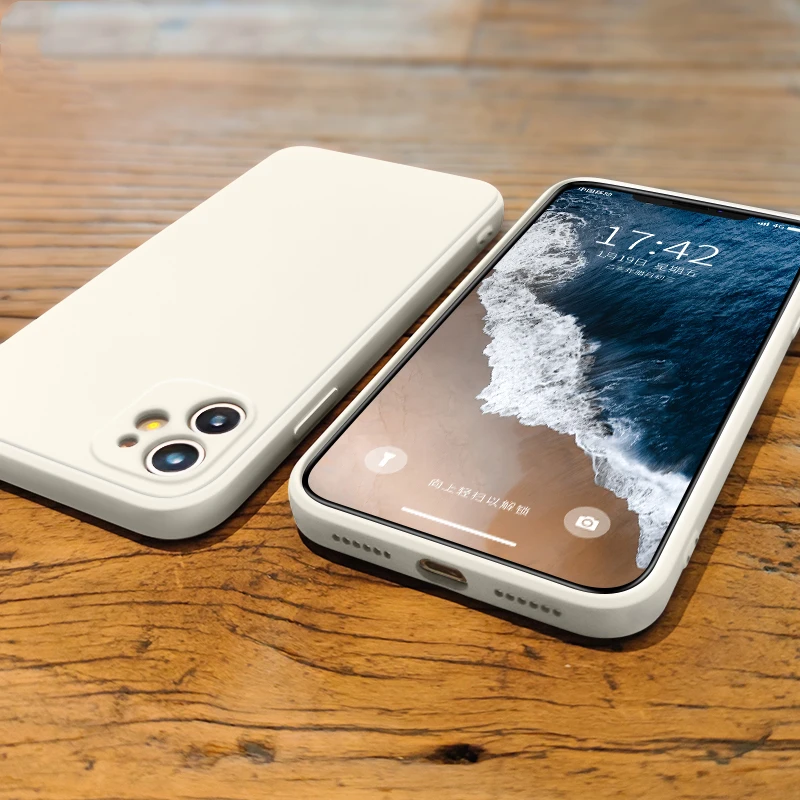 Original Official Liquid Silicone Case For iPhone 11 12 pro XS Max XR X Cases for iPhone 7 8 plus SE 2020 12 Pro covers case