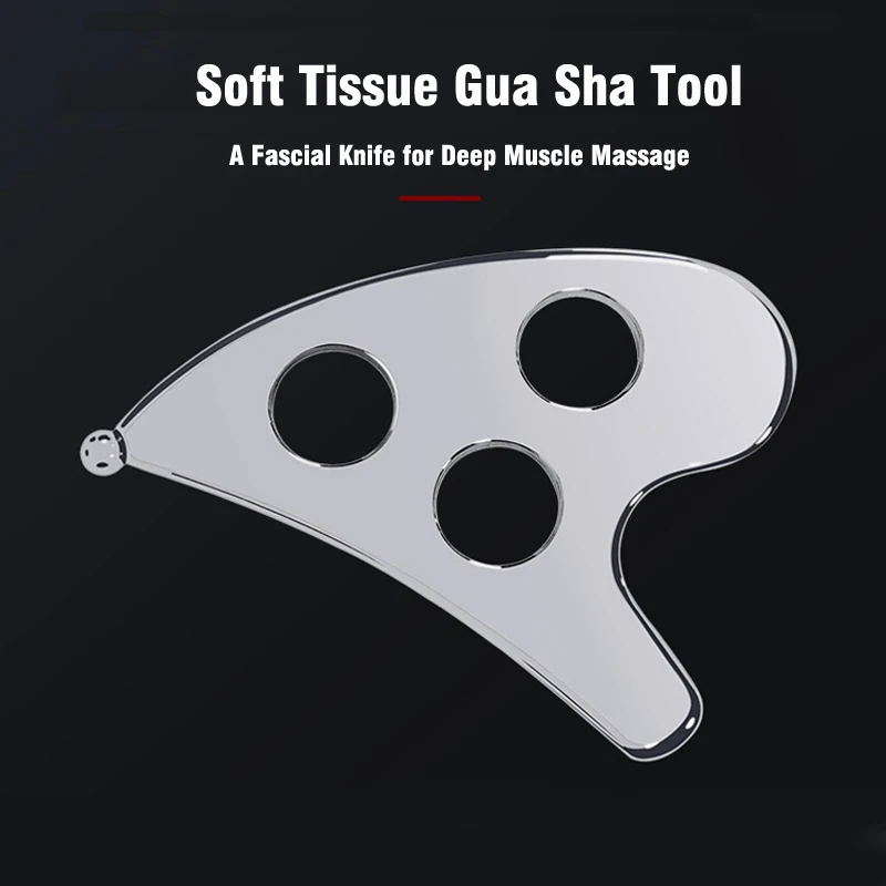 

Stainless Steel Gua Sha Massage Tool Muscle Soft Tissue Fascia Massager IASTM Therapy Tools Body Relaxation Pain Relief Health