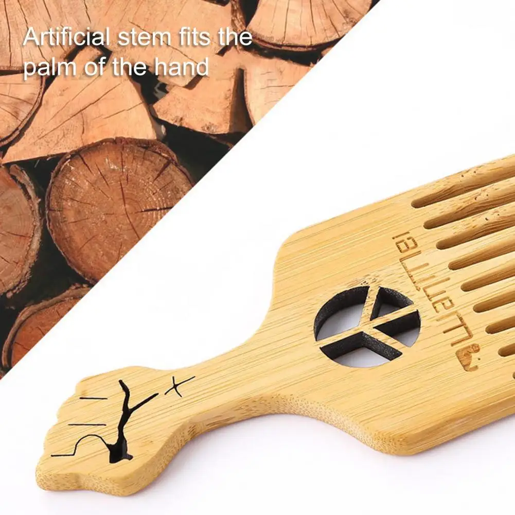 

Эргономичная ручка, портативная деревянная квадратная карманная расческа для ухода за животными для домашнего использования