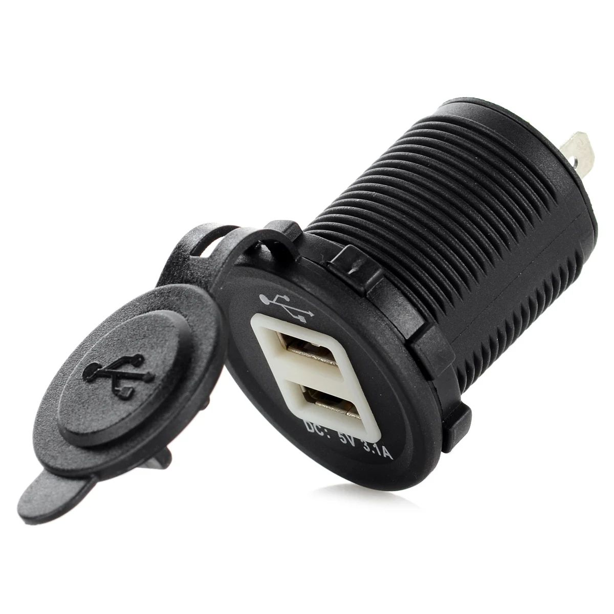 DC 12 ~ 24V 3.1A DIY автомобильное USB зарядное устройство водостойкий двойной Переходник