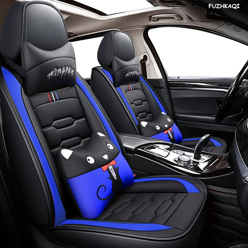 

Кожаный чехол FUZHKAQI для автомобильного сиденья hyundai sonata Elantra getz ioniq i10 santa fe solaris tucson creta ix25 ix35 i55, автомобильное сиденье