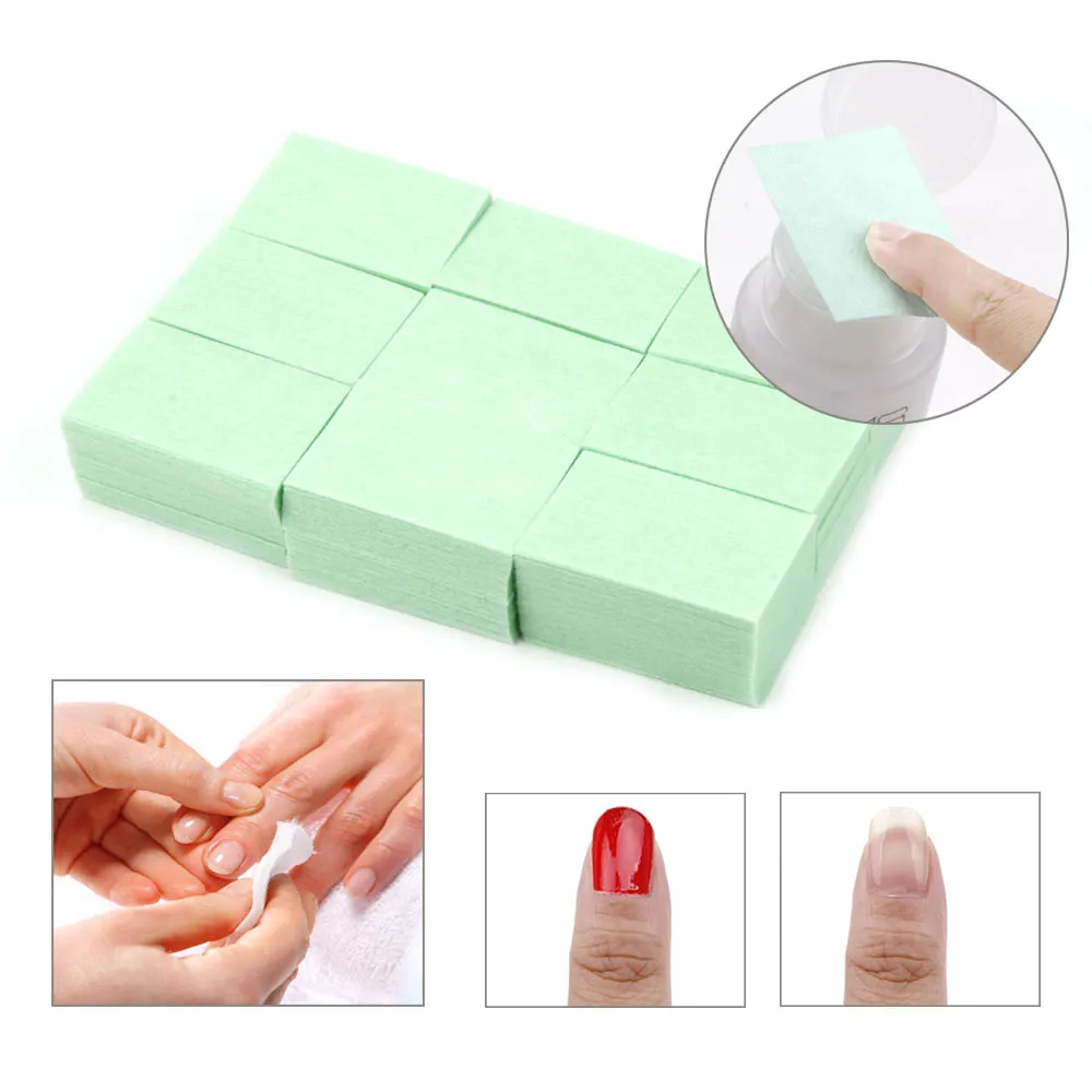 Безворсовые салфетки лак для ногтей гель удаления подушечки Napkins 100% хлопок