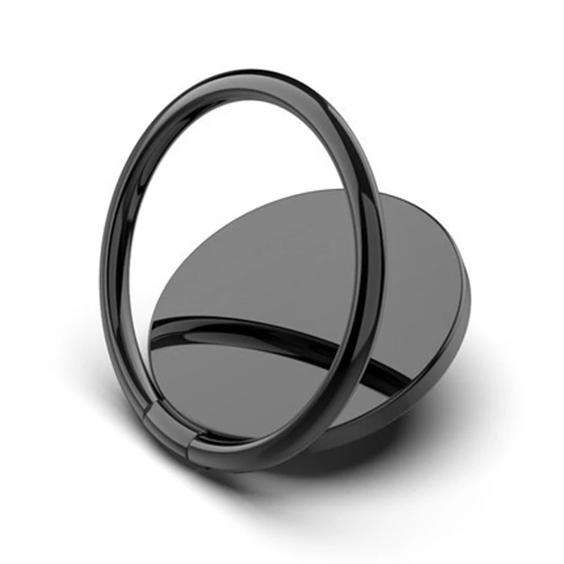 Black-A Кольцо на палец, подставка для мобильного телефона, 360 магнит, автомобильный держатель для IPhone, разъем для смартфона, держатель для IPAD, автомобильный держатель, подставка для samsung, Xiaomi - Цвет: Black-A