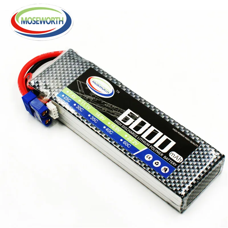 Новые батареи 3S 11 1 V 6000 мА/ч 30C 40C 60C RC игрушки LiPo Батарея для радиоуправляемый