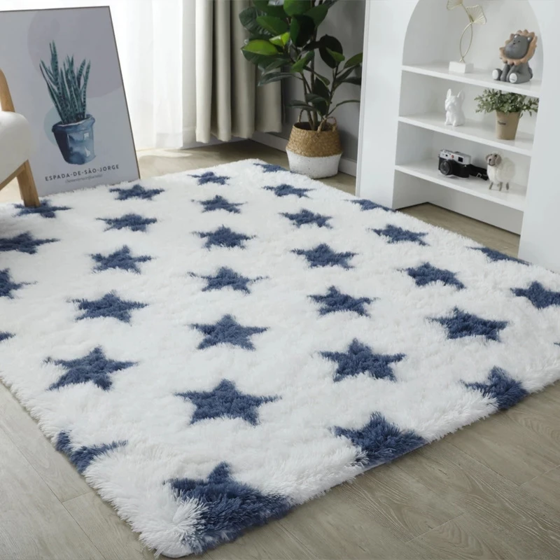 

Modern Living Room Decorative Carpets Gradient Color Bedroom Non-slip Large Carpet Home Mat for Children
