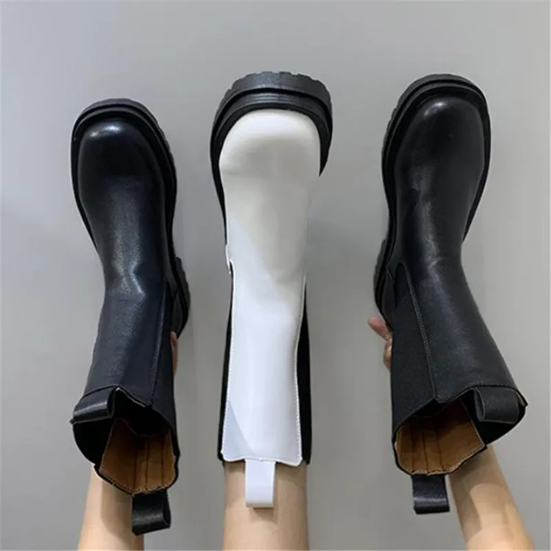 Женские ботинки на массивном каблуке Женская обувь Весенние брендовые