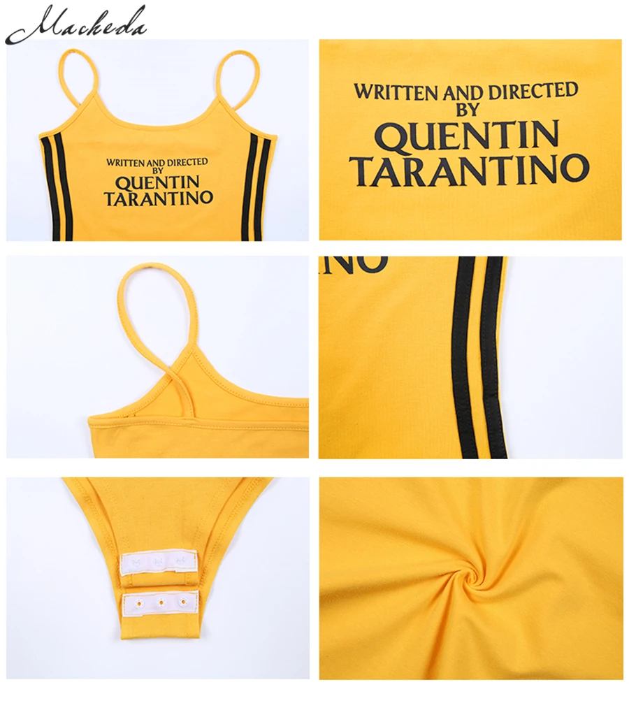 Женский модный летний хлопковый боди облегающий комбинезон желтого цвета с