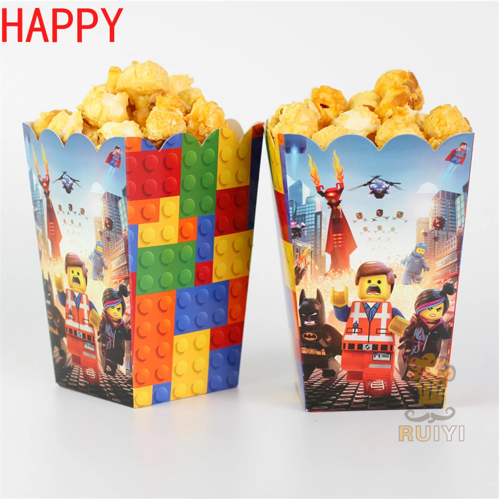 6 шт./лот Подарочная коробка Lego с Мстителями Бэтменом Суперменом амитом вечерние