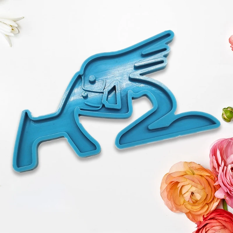 

Dog's Kiss Keychain Epoxy Resin Mold Jewelry Pendant Silicone Mould DIY Crafts Ornaments Decorations Casting Tools