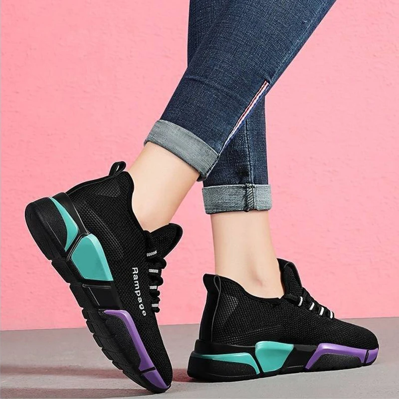 Женская дышащая спортивная обувь летние сетчатые кроссовки для бега женские