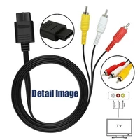 1 8m for nintendo 64 audio tv video cord av cable to rca for super nintend gamecube n64 snes game cube accessory