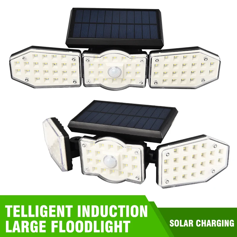 Солнечный светильник на открытом воздухе движения Сенсор перезарядки настенный