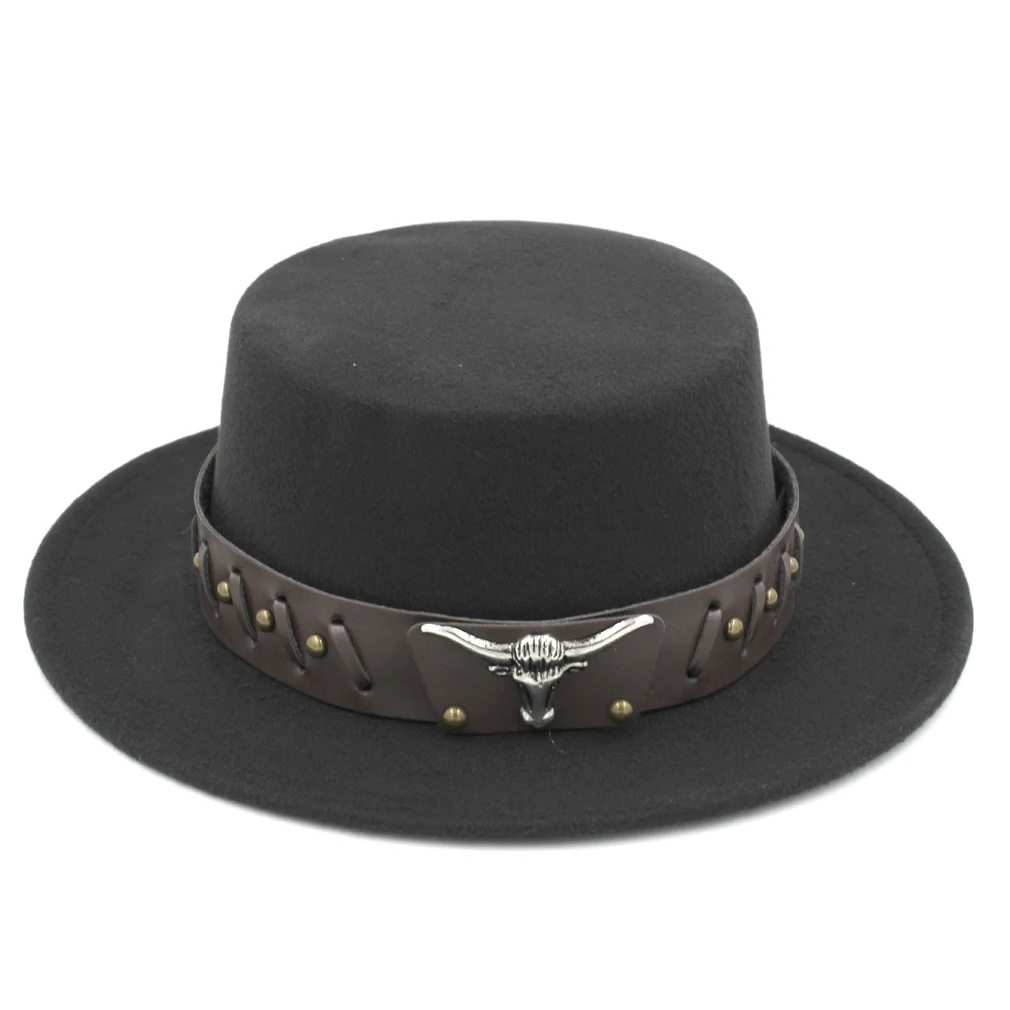Шляпа котелок для мужчин и женщин с широкими полями 56 58 см|Мужские фетровые шляпы|