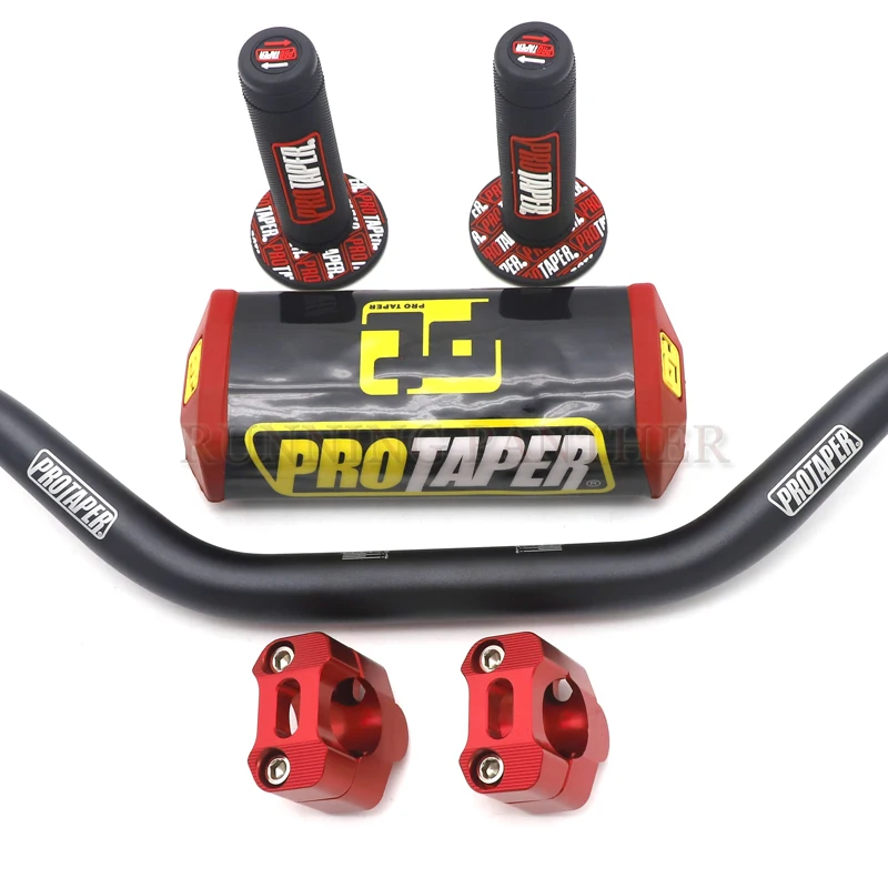 D Мотоцикл 28 мм CNC 1-1/" Fat Bar руль Грипсы колодки для KTM HONDA KAWASAKI SUZUKI YAMAHA Protaper Pro Dirt Bike Motorcross - Цвет: D
