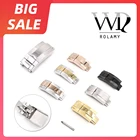 Rolamy 16 мм x 9 мм Высокое качество нержавеющая сталь ремешок для часов застежка для браслета Ролекс Резиновая кожа Oyster Submariner