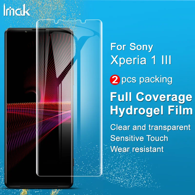 

IMAK Для Sony Xperia 1 III защита экрана полное покрытие Защитная Гидрогелевая пленка для Sony Xperia 1 III