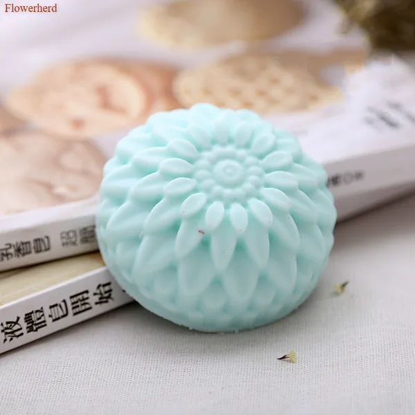 Новые принадлежности для мыла 3d мягкая силиконовая круглая форма ручной работы 6