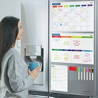 magnetic dry erase fridge calendar white board magnetic calendar for refrigerator home kitchen decor grocery list sheet planner