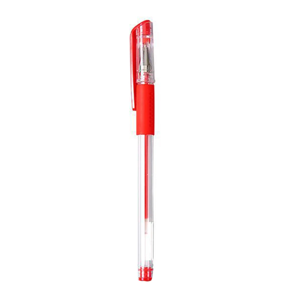 

12PCS Neutral Pen Warhead 0.5mm Black Blue Red Water Pen Office Stationery Carbon Signature