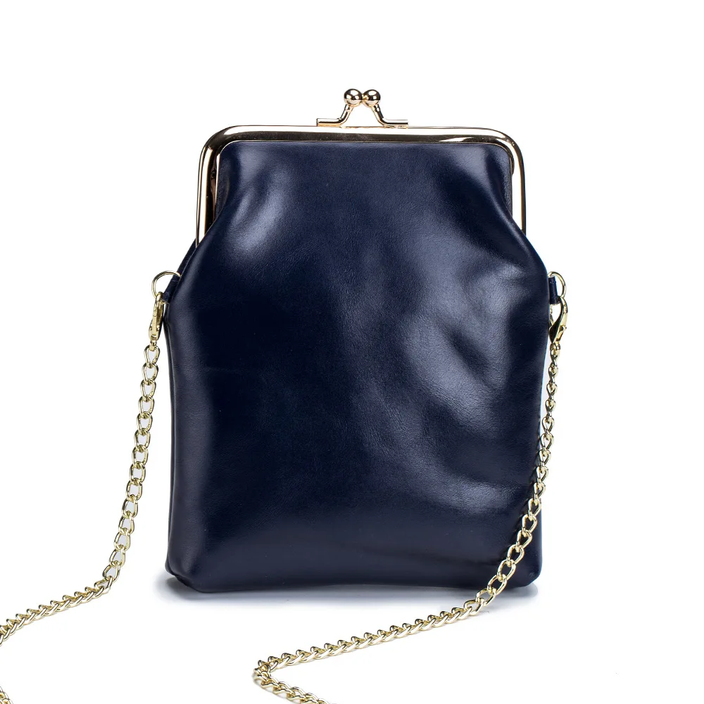 

Fashionable retro woman mobile phone bag, one shoulder chain cross-slung mini clip small bag