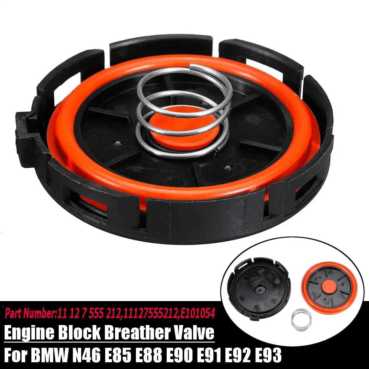 

Car Accessories Engine Block Breather Vacuum Control Valve11127555212 For BMW N46 E81 E82 E84 E85 E87 E88 E90 E91 E92 E93