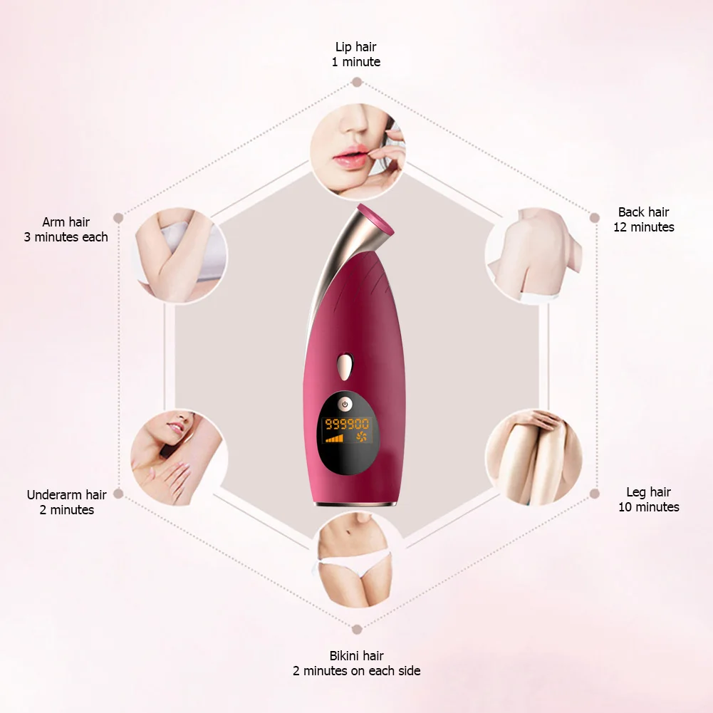 

IPL Laser Epilator Painless Hair Removal LCD Display Leg Hair Trimmer Electric Depilator Professional Electric Epilator