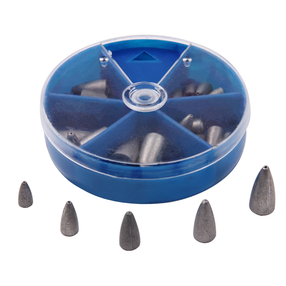 29 шт./коркорт. Грузила для рыбалки комплект гирь рыболовных снастей набор