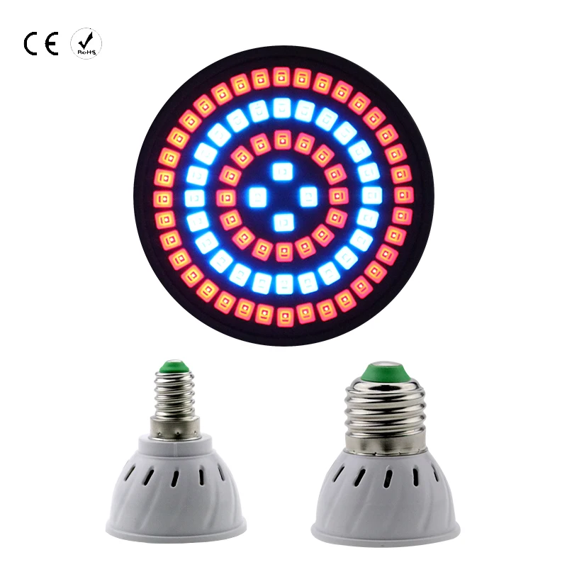 Лампа светодиодная полного спектра MR16 для выращивания растений E27 110 В E14 220 | Лампы