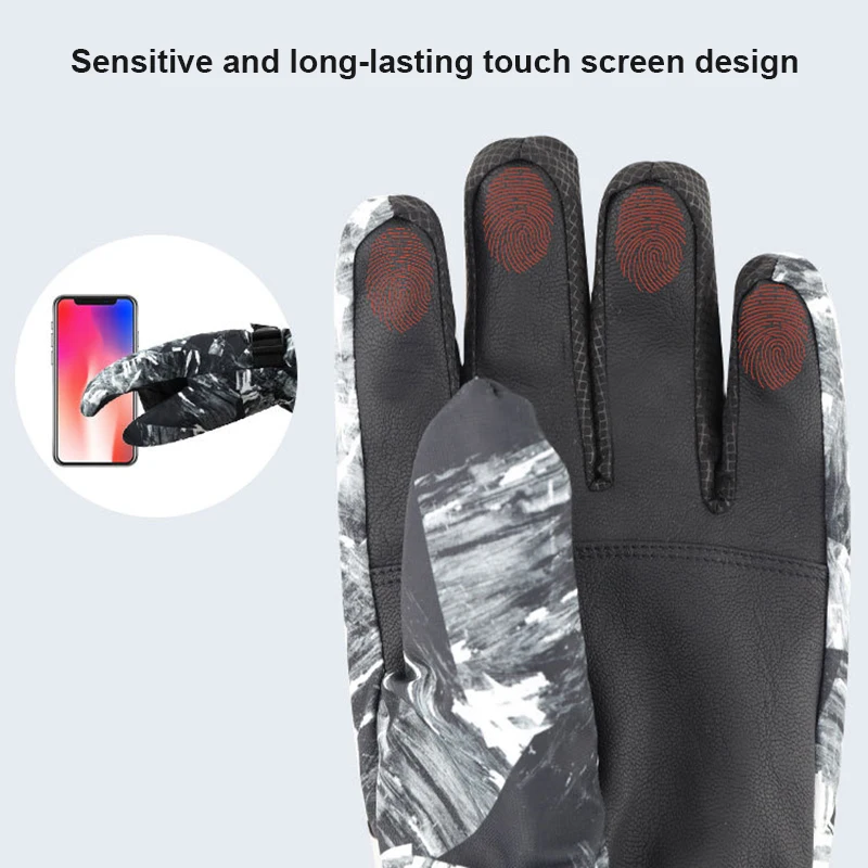 

Wholesale Waterproof Velve Warm Ski Gloves Touchscreen Snow Gloves Men Women Winter Motorcycle Gloves X85