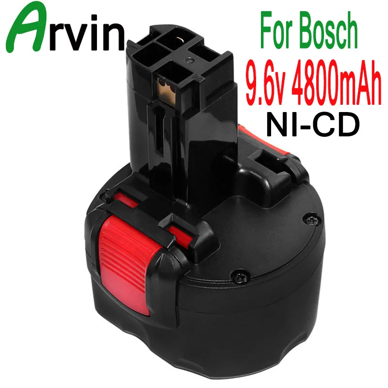 BAT048 9 6 V 4800mAh Ni CD аккумуляторная батарея электроинструменты и 1800mAh для Bosch PSR 960 BH984