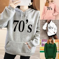 fashion hoodie womens oversized pocket year print girls casual hooded pullover top harajuku long sleeve sports pullover tops