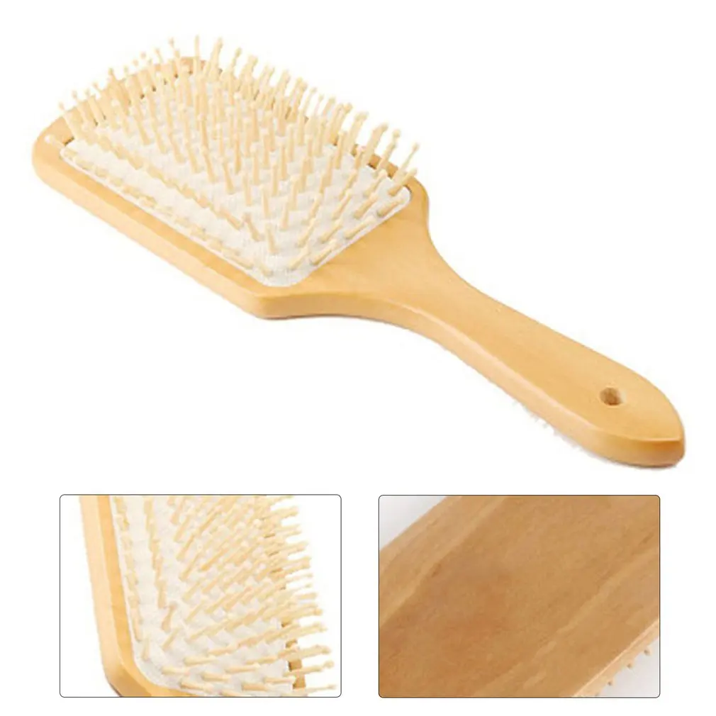 

Wooden Combs Detangle Paddle Hair Scalp Air Massager Comb Hairbrush Cushion Comb Barber Accessories Styling Tools