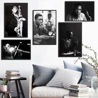 john coltrane jazz musician singer canvas painting posters and prints pictures on the wall vintage decorative home decor affiche