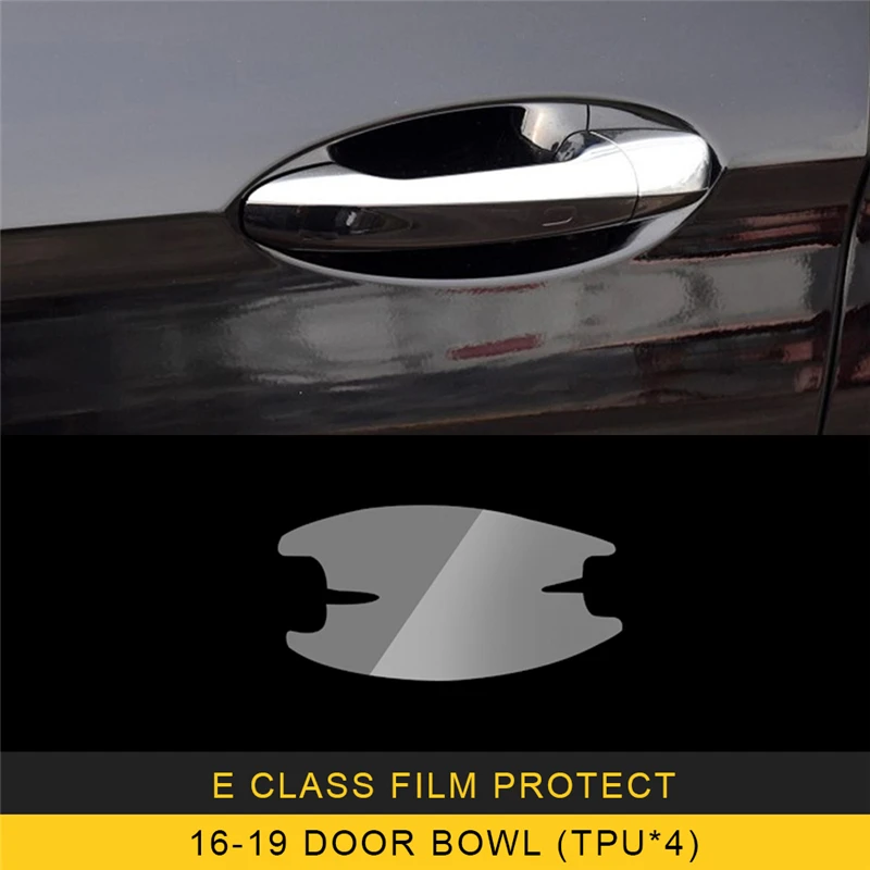 16-19 door bowl Для Mercedes Benz E Class W213- Автомобильная центральная консоль пленка крышка приборной панели защитная пленка наклейка аксессуары - Название цвета: 16-19 door bowl