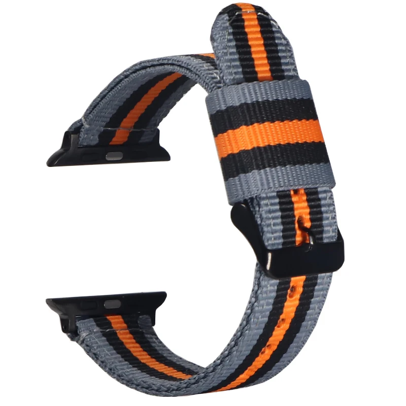 Watch Band for Apple Watch 38mm 40mm Nato Nylon Watchband for iWatch 5 4 3 2 1 Watch Strap 42mm 44mm Wrist Bracelet