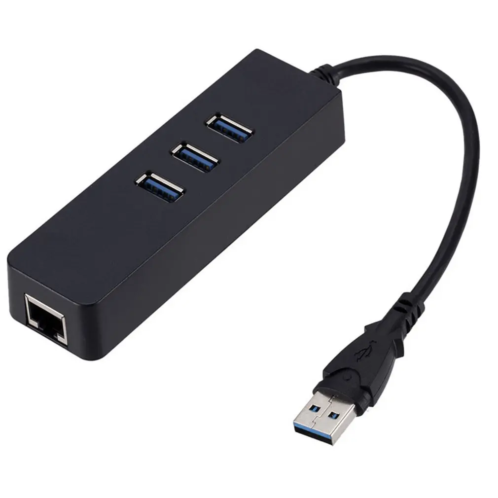 

Usb3.0 Hub Gigabit Ethernet Usb To Rj45 External Wired Network Card With 3-Port Hub Multi-Function Hub