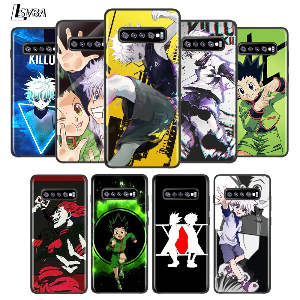 

HUNTER×HUNTER For Samsung Galaxy Note 20 10 9 8 S21 S10 S10E S9 S8 S7 Ultra Lite Plus Pro Black Soft 5G Phone Case