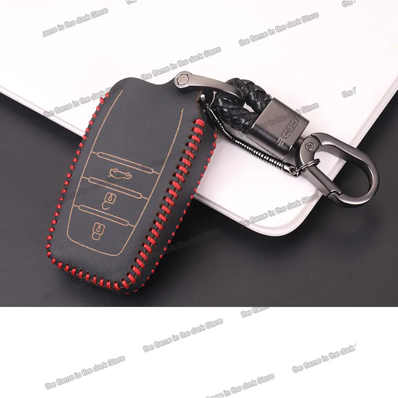 Lsrtw2017 реальные Хомут кожаный чехол для автомобильных ключей сумка toyota highlander 2013 2014