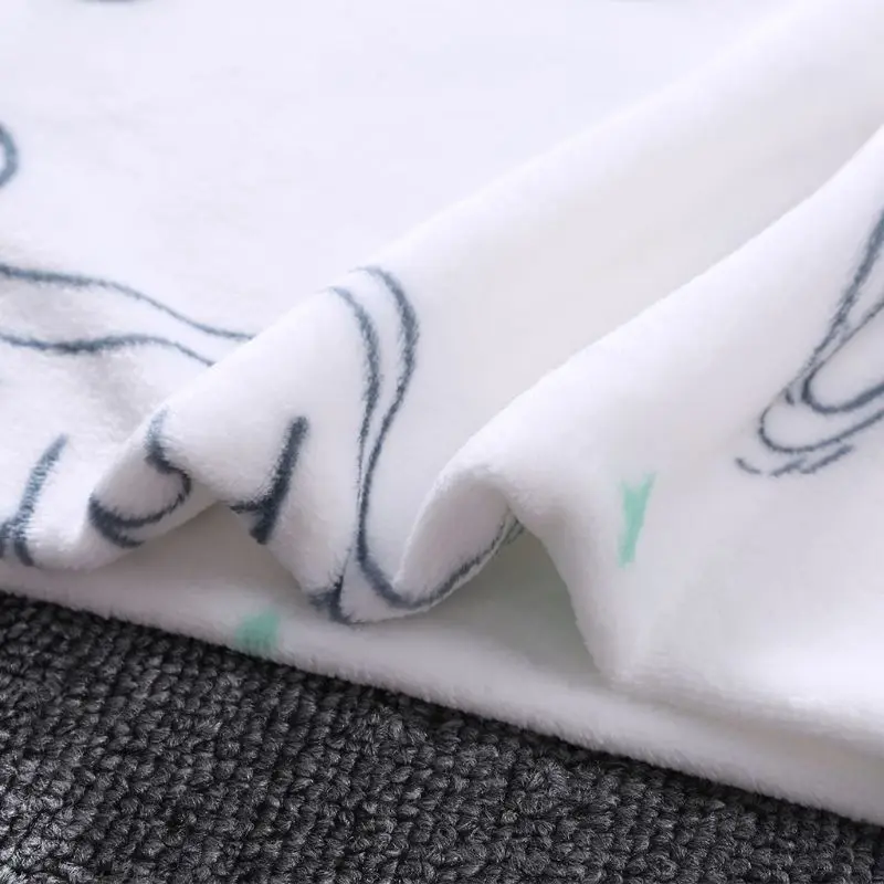 

50LE Baby Blanket Soft Flannel Photography Monthly Photo Newborn Children Cartoon Angel Milestone Sleeping Bath Crawling