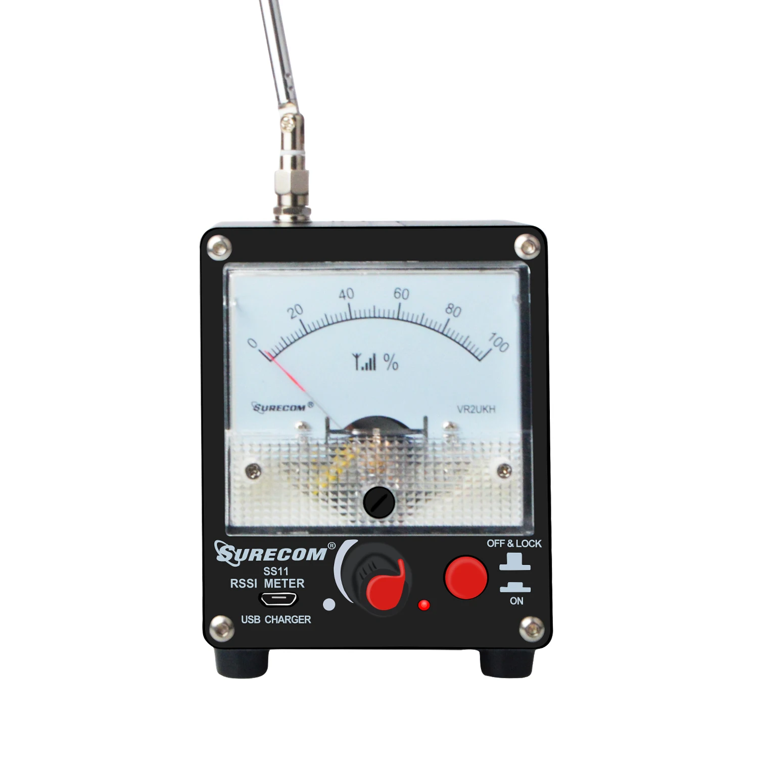 SS11 High Sensitive RF Signal Antenna Field Strength Meter 100K-3Ghz for Ham Walkie Talkie