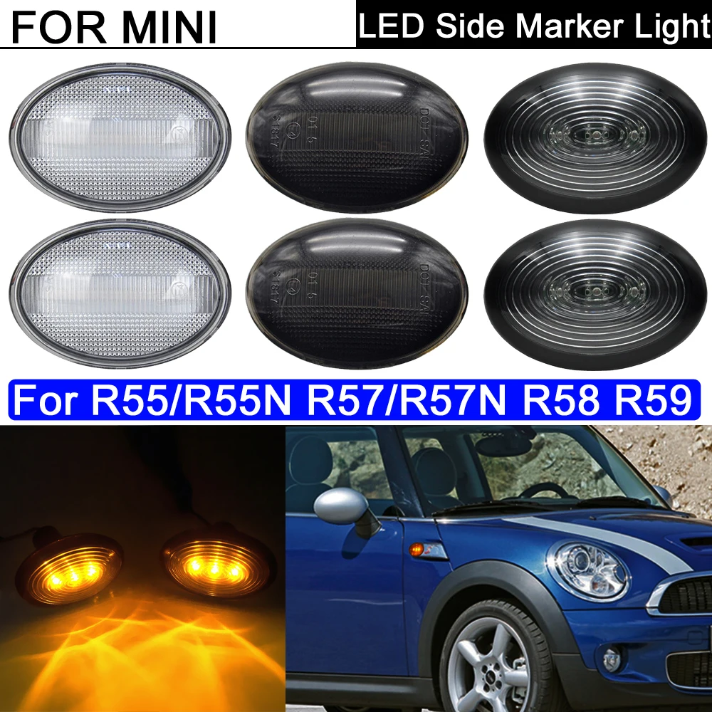 2 шт. светодиодный Авто Боковой габаритный фонарь Янтарный указатели поворота