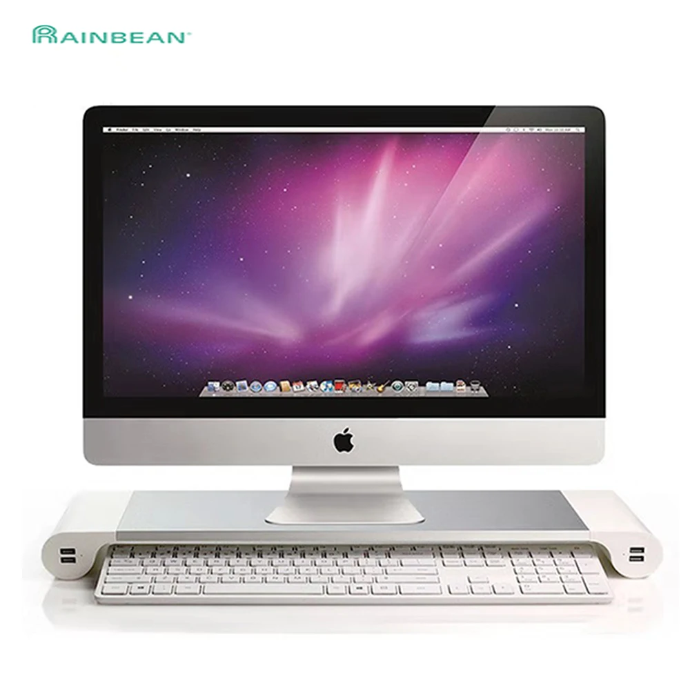 Ноутбук монитор настольная подставка пробел док станция с 4 портами usb Для iMac MacBook