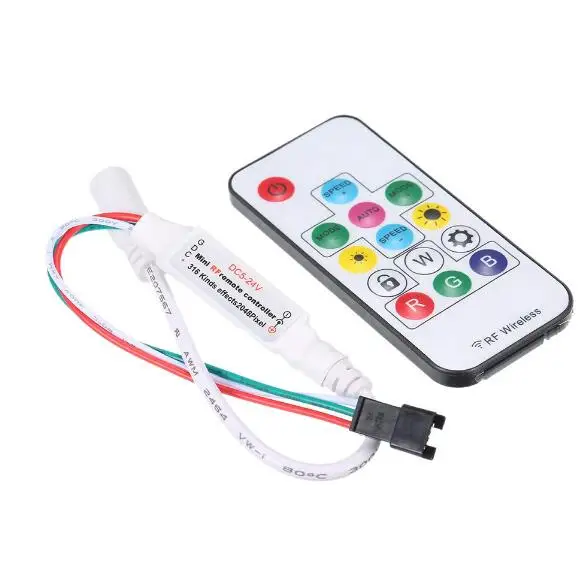 Светодиодный пиксель регулятор линейного светильника SP110E Bluetooth SP106E SP107E музыка Wi-Fi пульт дистанционного управления для WS2811 WS2812B APA102 WS2801 - Цвет: sp104e
