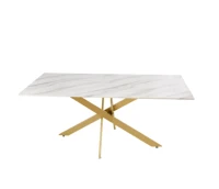 modern dining table home furniture marble glass dining table dining room furniture coffee table stainless steel console table