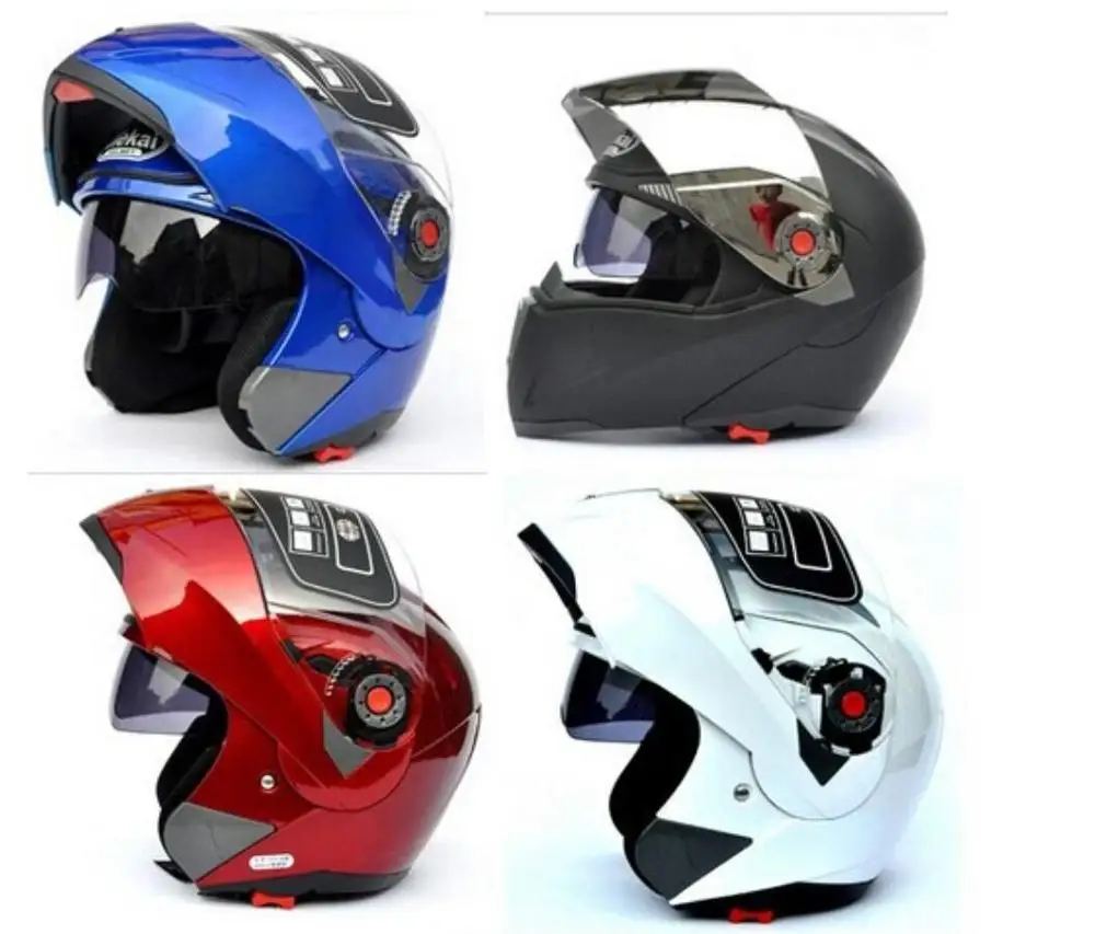 Мотоциклетный шлем rcycle с двойным козырьком откидной крышкой гоночный двойными