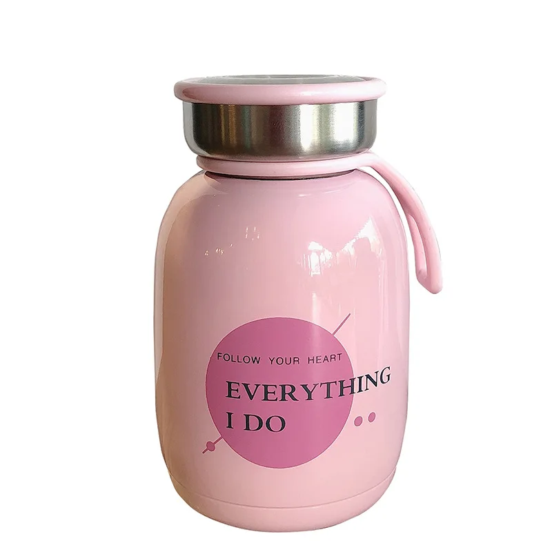 

Thermos Bottle Termosy Kawaii Cup Vasos Termicos Para Tea-infuser-bottle Fashionable Solid Color Portable with Handle Termosy