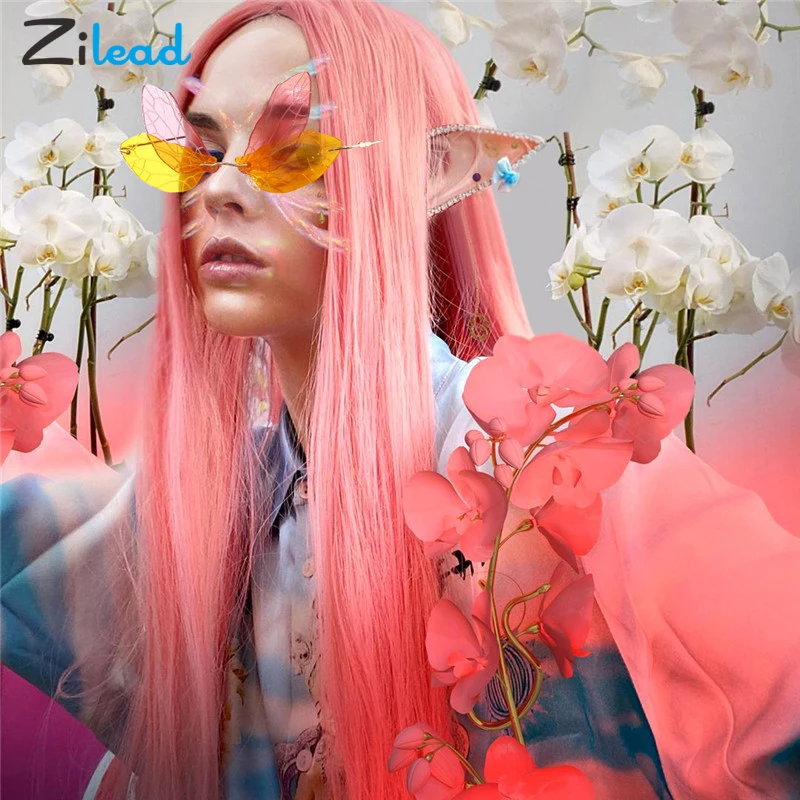 Zilead красочные Винтажные Солнцезащитные очки с крыльями стрекозы инновационные